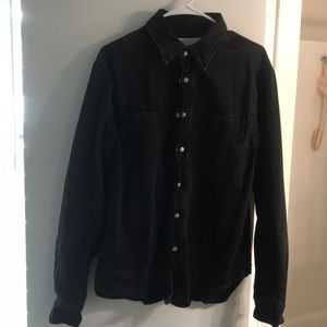 Calvin Klein Denim (BLK) Button-Up (Size M)